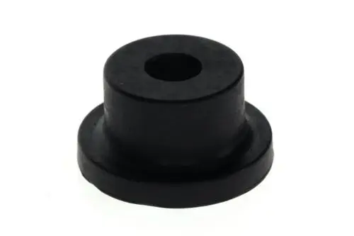 Schwarze Dichtung aus Gummi mit einem zentralen Loch, in einem klaren, einfachen Design, geeignet für verschiedene Anwendungen, möglicherweise von Bosch.
